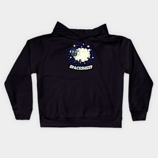 Space Sheep Cute Astronaut Space Sheep Puns Kids Hoodie